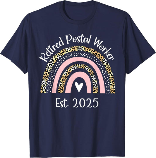 Retired Postal Worker Est 2025 Retirement Women T-Shirt - T-Shirt | Navy