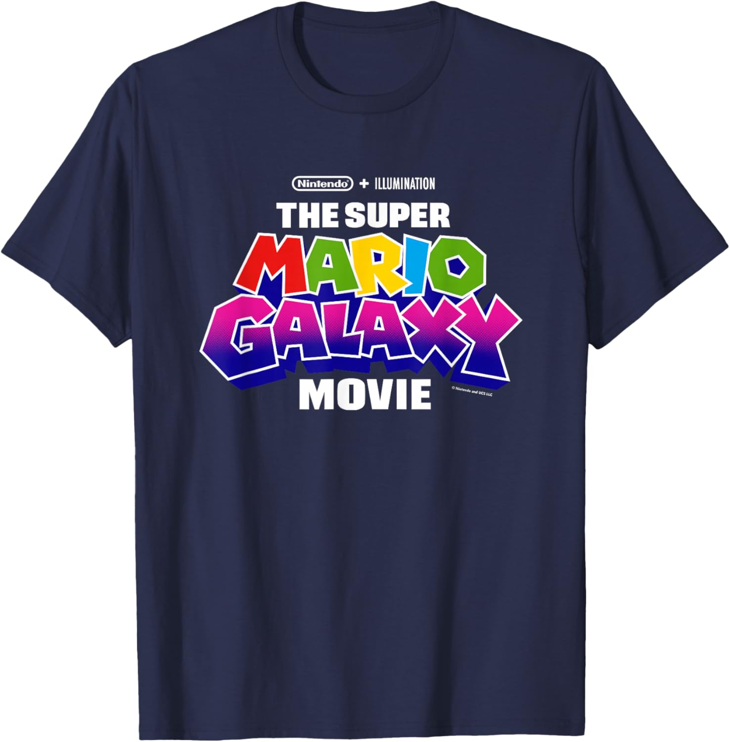 The Super Mario Galaxy Movie Logo T-Shirt - T-Shirt | Navy