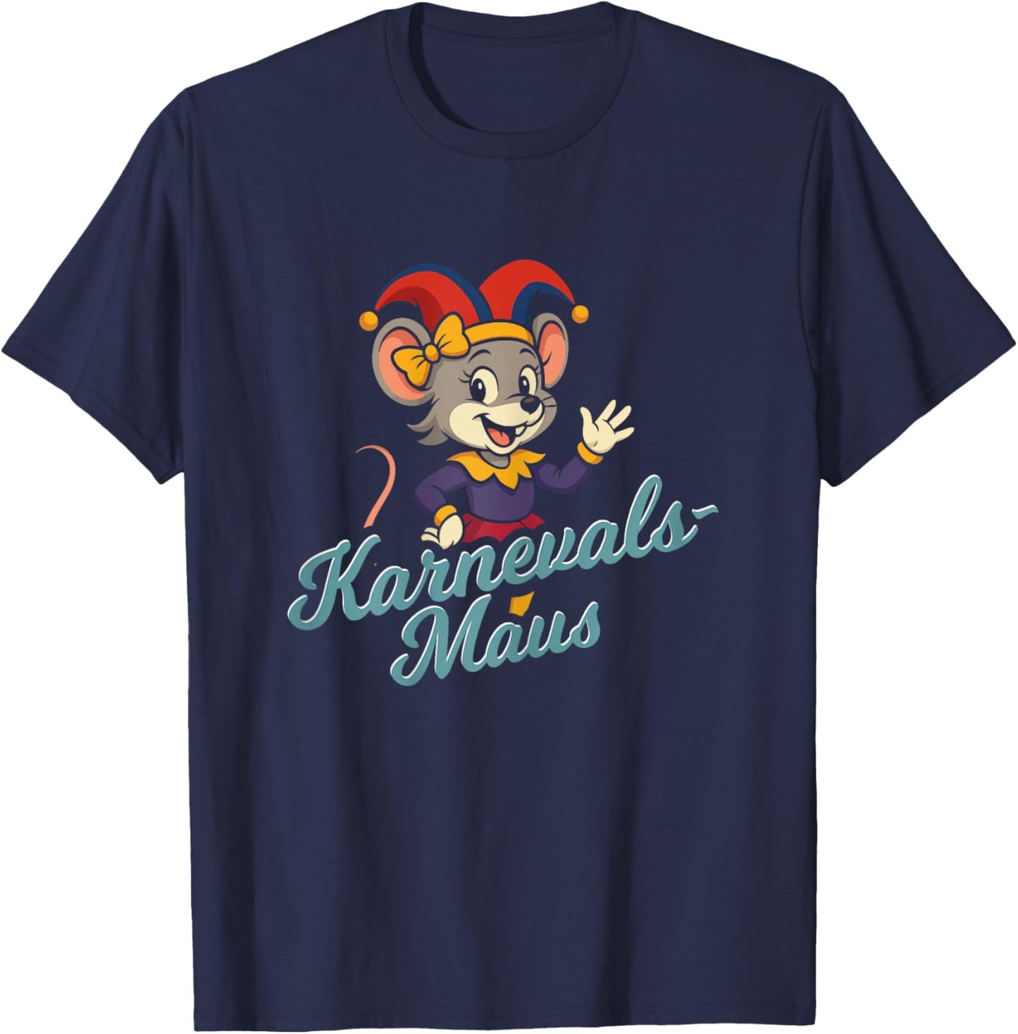 Carnival Mouse Carnival Party Outfit Carnival Fancy Dress T-Shirt - T-Shirt | Navy