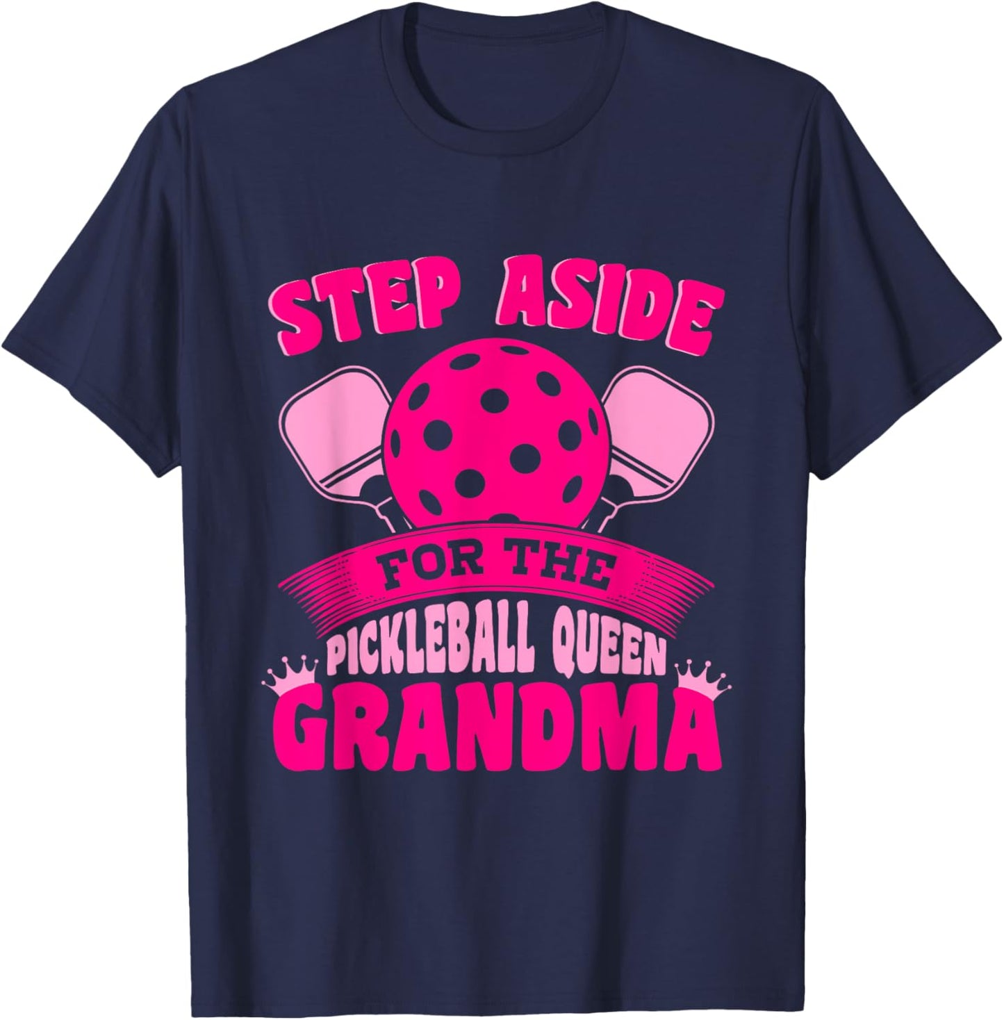 Sport Pickleball Queen Grandma Pickleball Grandma T-Shirt - T-Shirt | Navy