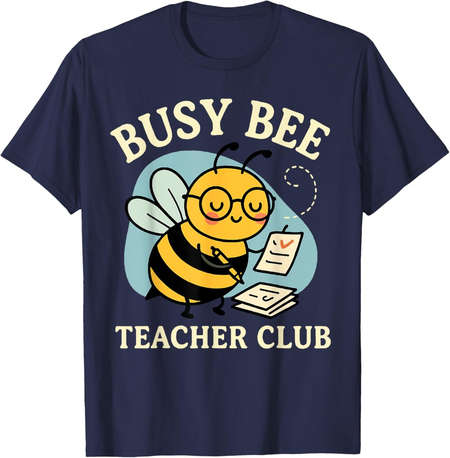 Busy Bee Teacher Club T-Shirt - T-Shirt | Navy