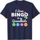 Grandparent I Love Bingo & My Grandkids T-Shirt - T-Shirt | Navy