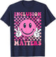 Inclusion Matters Groovy Special Education Teacher T-Shirt - T-Shirt | Navy