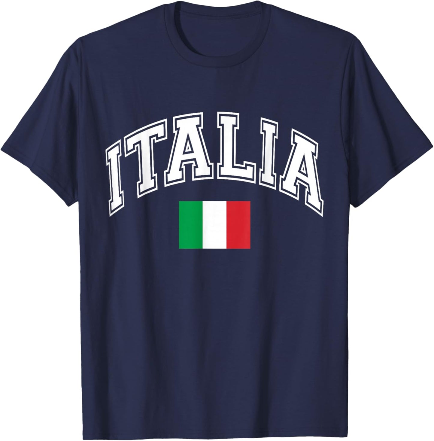 Italy Italian Flag Italia T-Shirt - T-Shirt | Navy