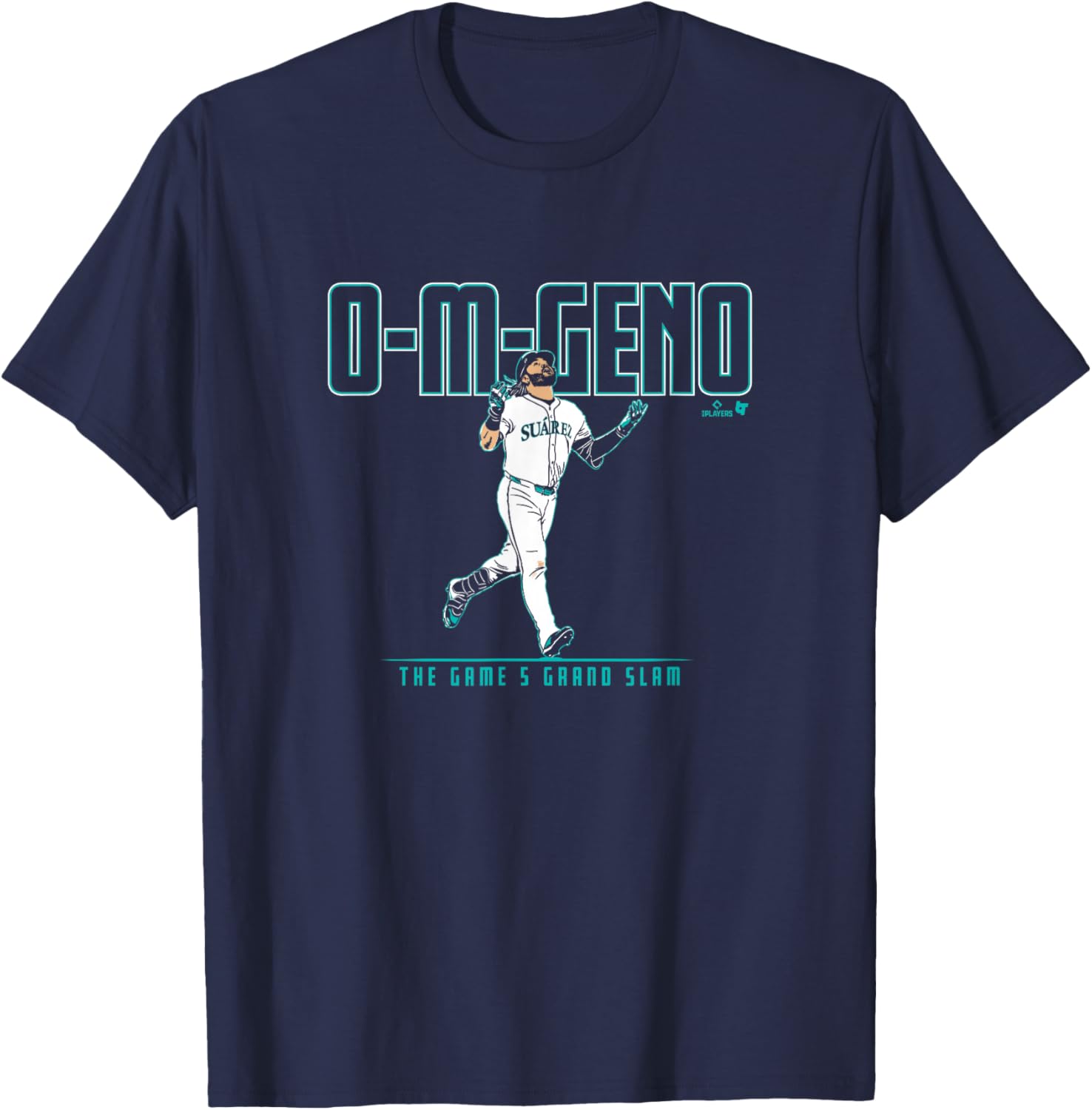 Eugenio Suarez - The Game 5 Grand Slam - Seattle Baseball T-Shirt - T-Shirt | Navy