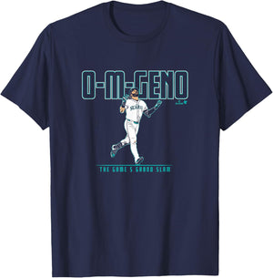 Eugenio Suarez - The Game 5 Grand Slam - Seattle Baseball T-Shirt - T-Shirt | Navy