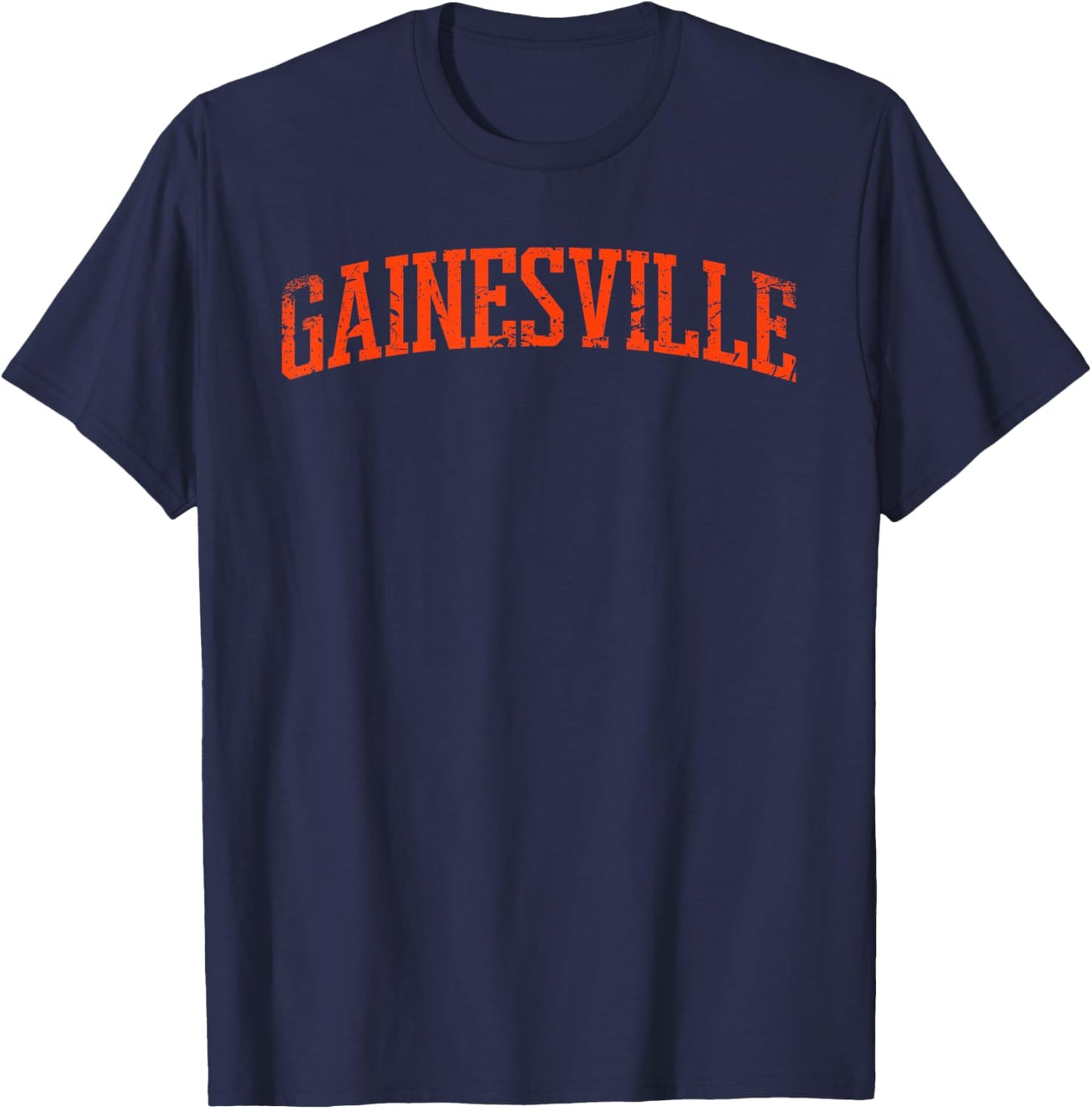 Gainesville, FL - Throwback Design - Vintage Worn Classic T-Shirt - T-Shirt | Navy