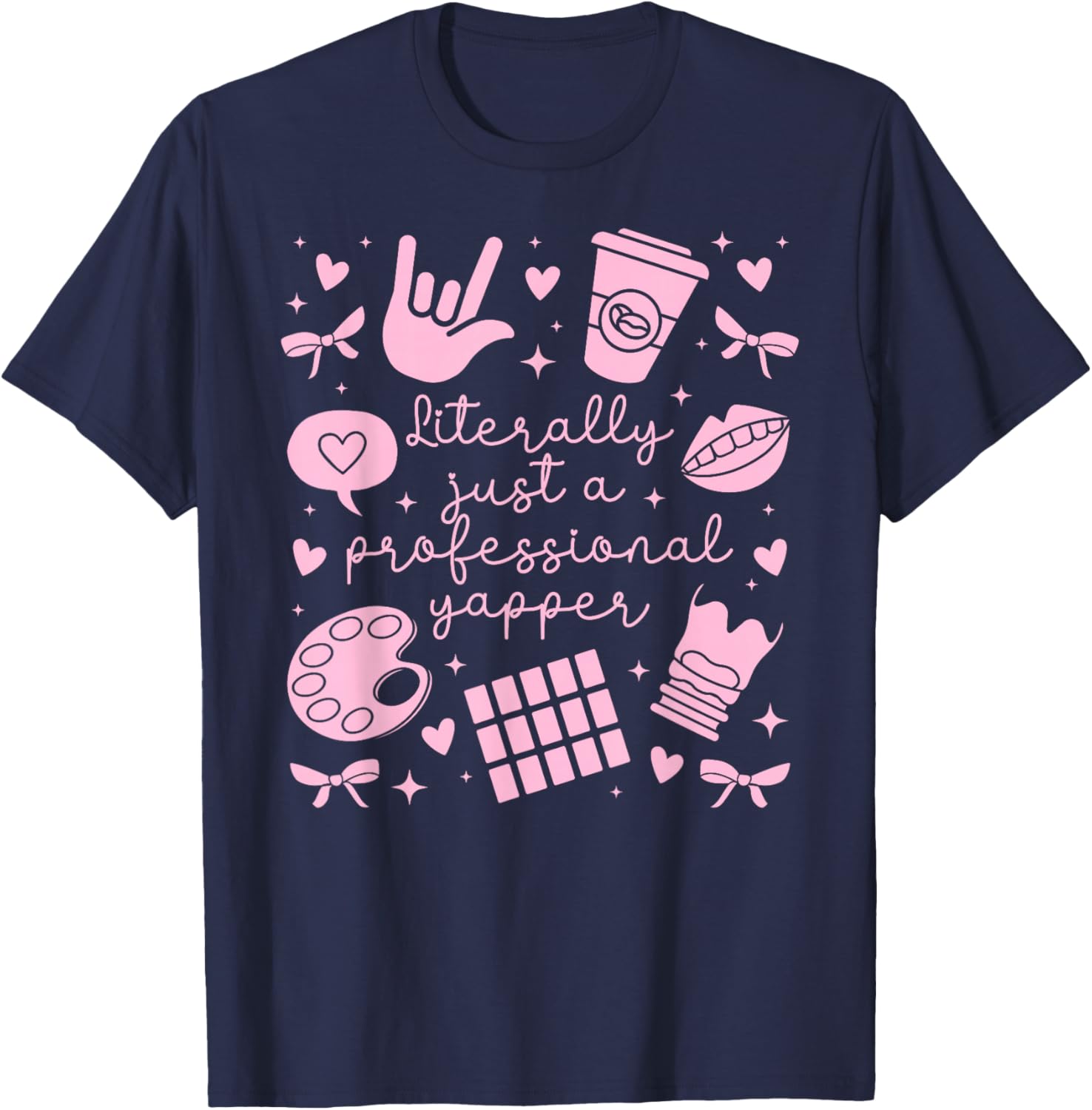 Professional Yapper SLP Speech Language Pathologist T-Shirt - T-Shirt | Navy