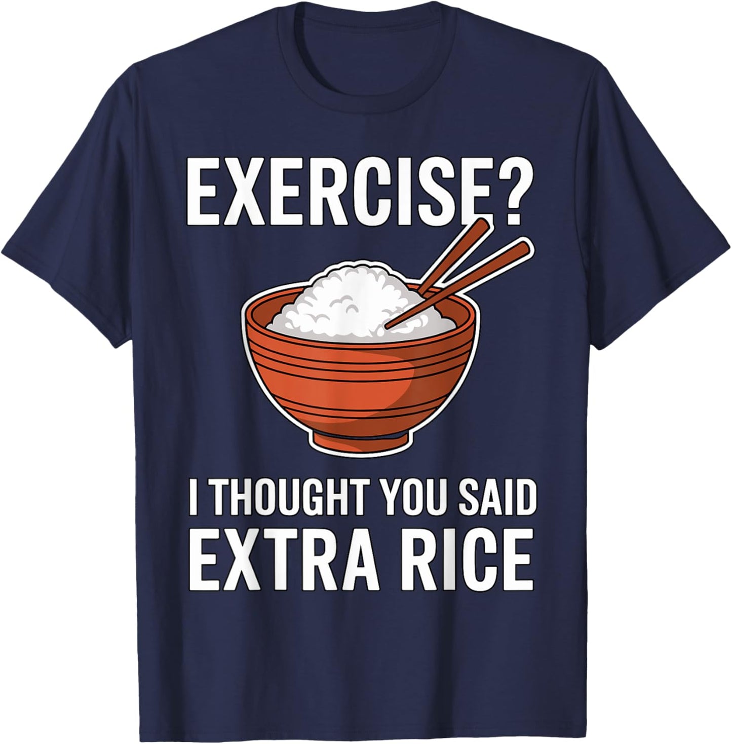Magical and Funny Fitness Gifts -Adults Black Asian Cartoon T-Shirt - T-Shirt | Navy
