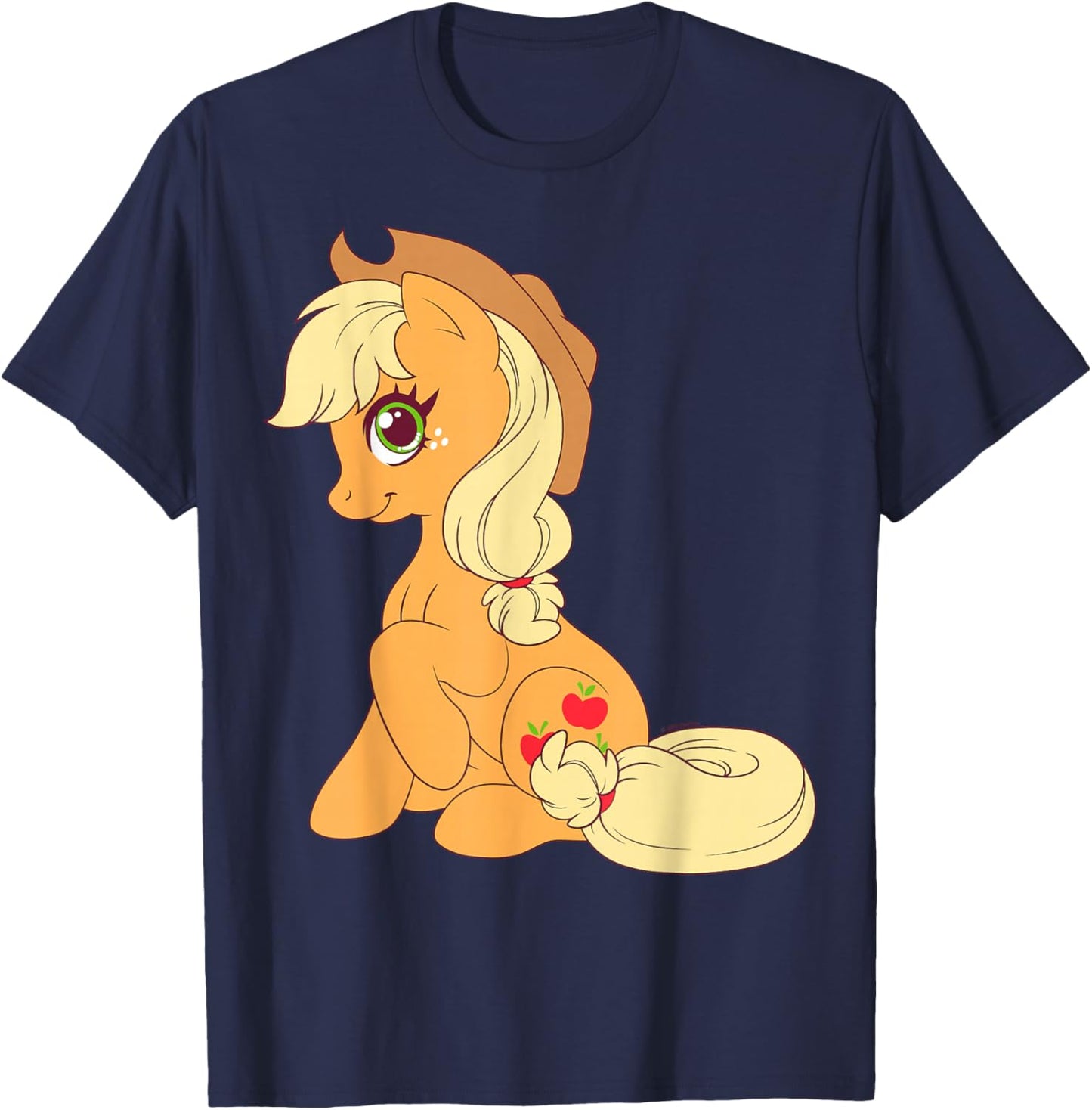My Little Pony: Friendship is Magic Applejack Cowgirl Hat T-Shirt - T-Shirt | Navy