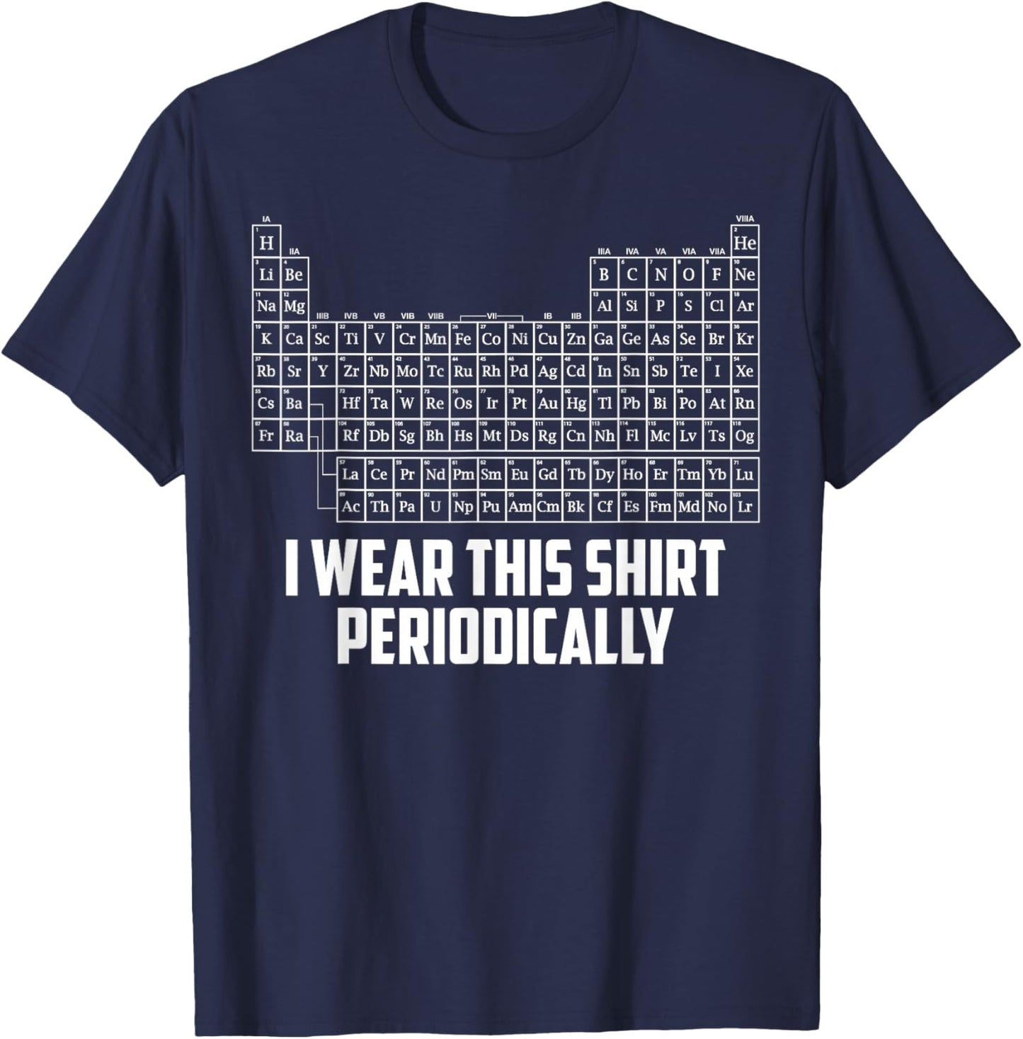 Periodensystem I Wear This Periodically Rock Grace Chemistry T-Shirt - T-Shirt | Navy