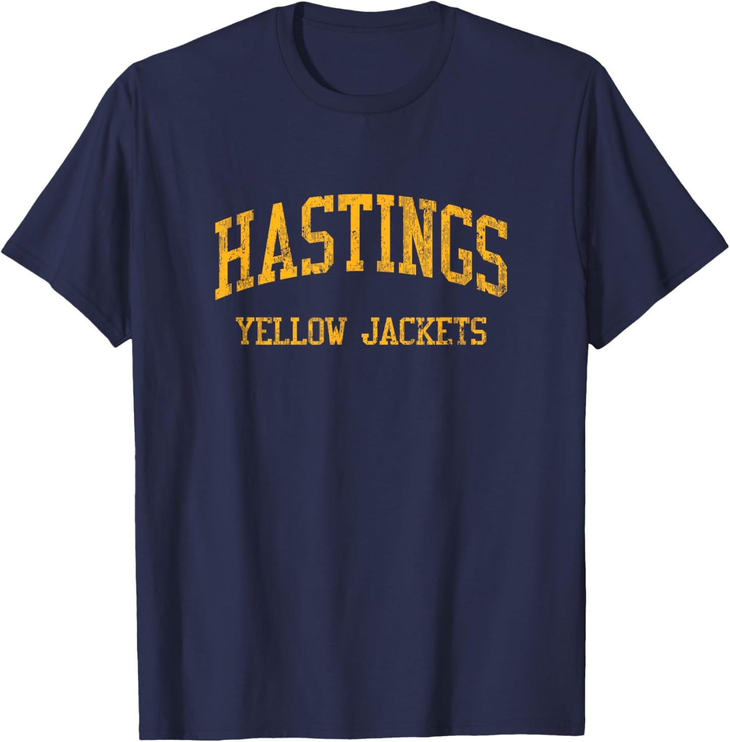 Hastings High School HS Hastings On Hudson NY Vintage Sports T-Shirt - T-Shirt | Navy