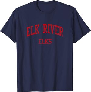 Elk River High School HS Elk River MN Vintage Sports T-Shirt - T-Shirt | Navy