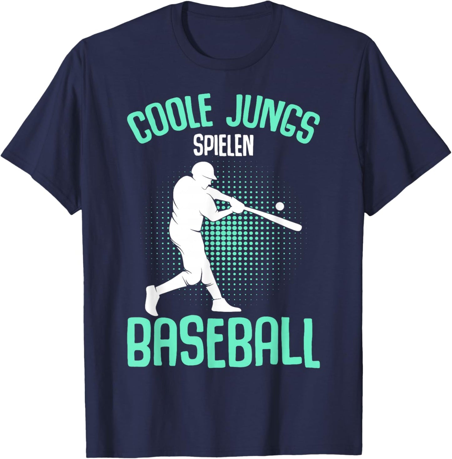 Coole Jungs spielen Baseball Kinder Jungen T-Shirt - T-Shirt | Navy