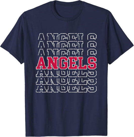 Angels Vintage Gift Women Boys Girls Kids T-Shirt - T-Shirt | Navy