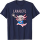 Funny Lacrosse Lax Laxalotl Axolotl Lacrosse Player Kids T-Shirt - T-Shirt | Navy