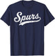 Retro Vintage Spurs T-Shirt - T-Shirt | Navy