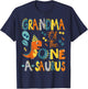Dinosaur T-Rex 1St Birthday Matching Family Grandma Of The One-A-Saurus 1St Birthday Dinosaur Party -Adults, -Kids Black Short Sleeve T-Shirt - T-Shirt | Navy