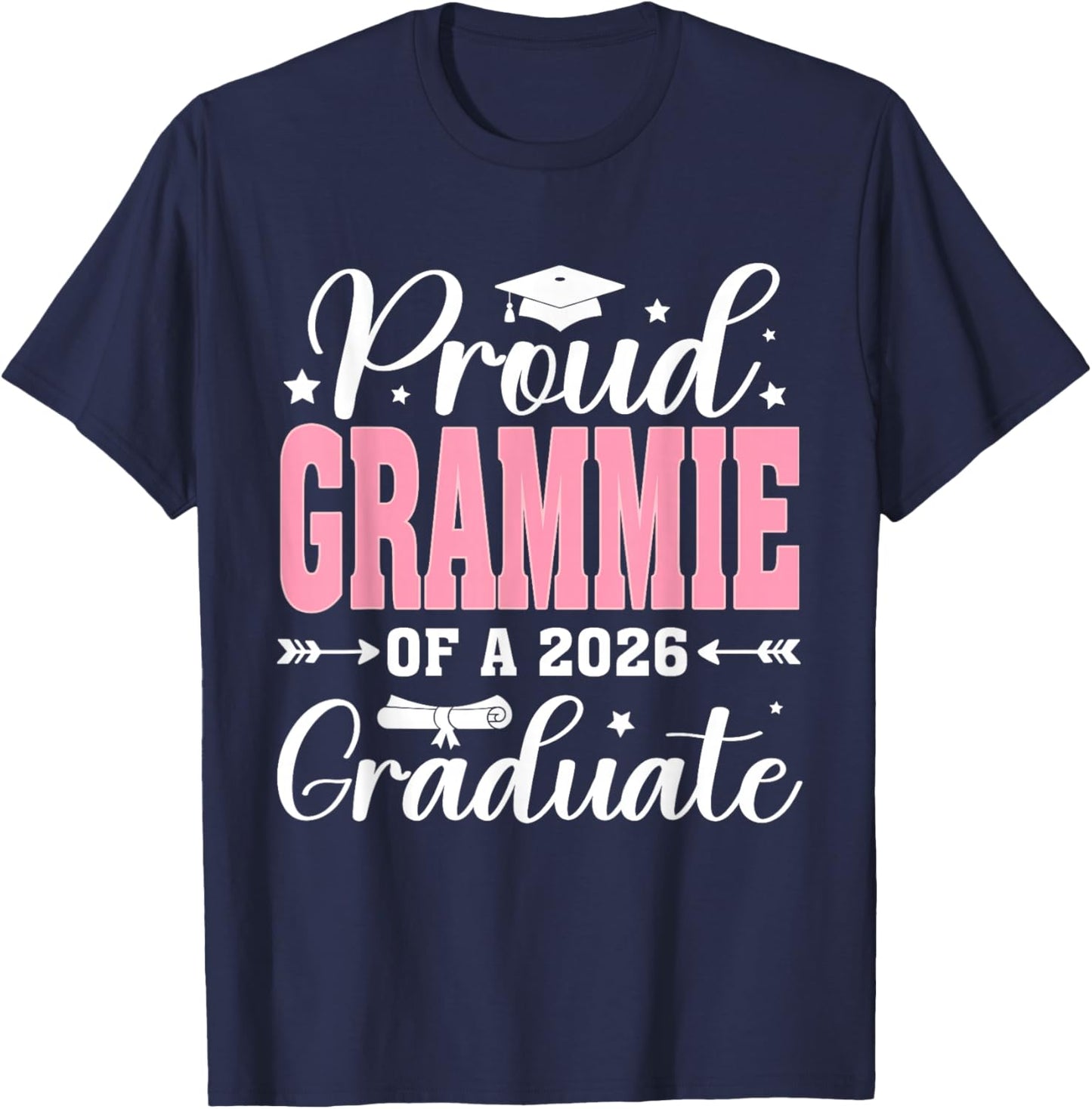 Proud Grammie of A 2026 Graduate Senior 2026 T-Shirt - T-Shirt | Navy