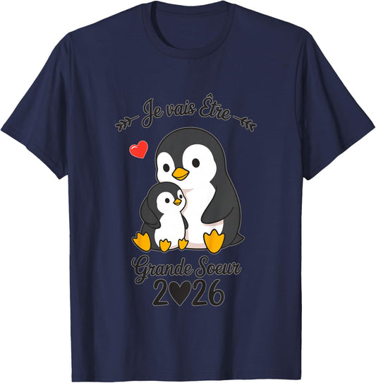 Child Future Big Sister 2026 I Will Be Big Sister 2026 T-Shirt - T-Shirt | Navy