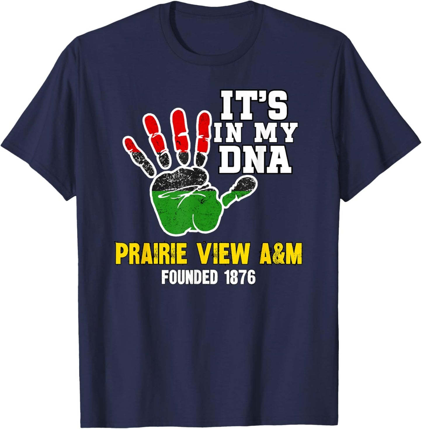 Prairie View A&M, PVAMU, Souvenir HBC Design T-Shirt - T-Shirt | Navy
