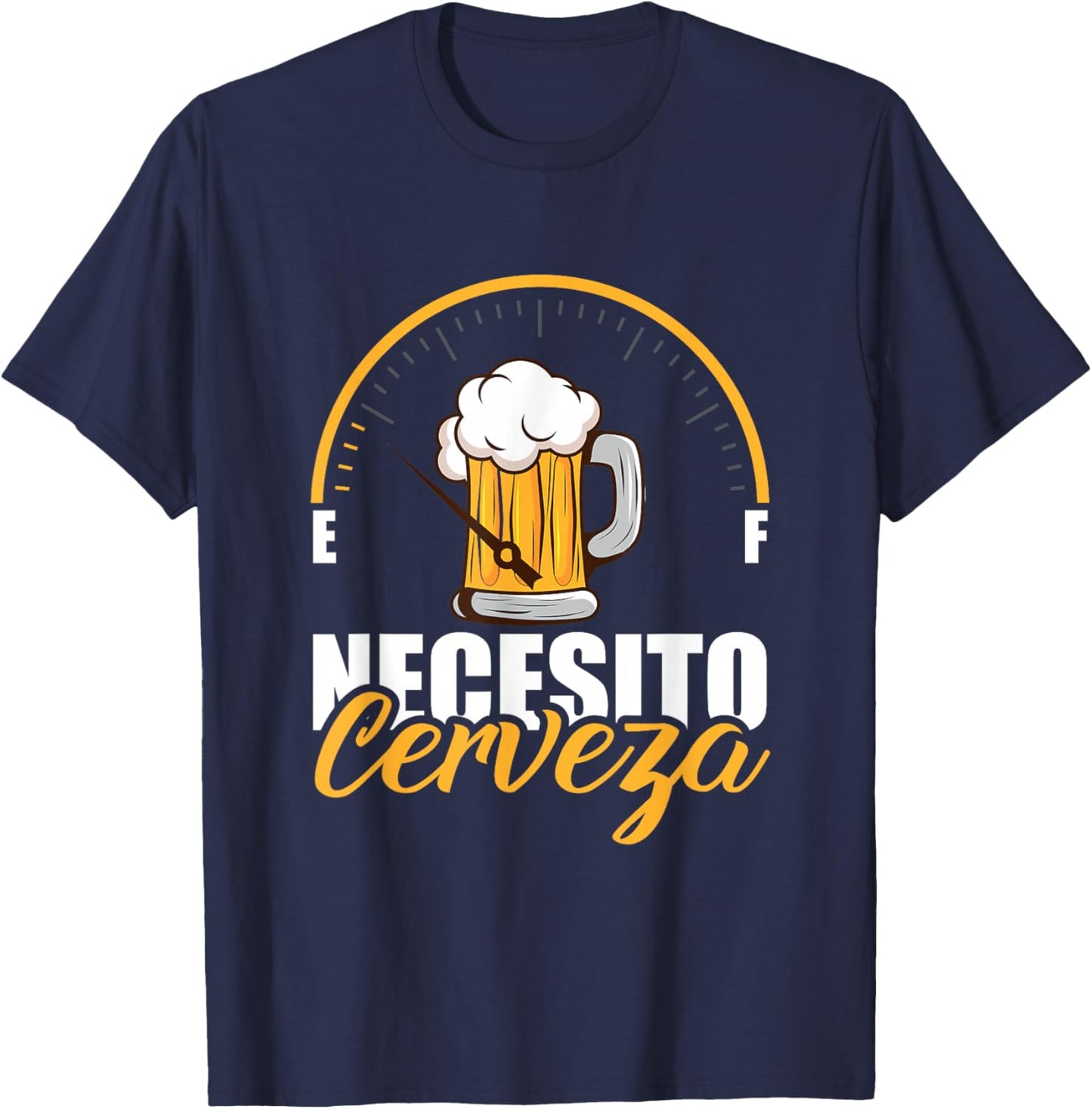Buveur de bière Mexicain drôle Necesito Cerveza T-Shirt - T-Shirt | Navy