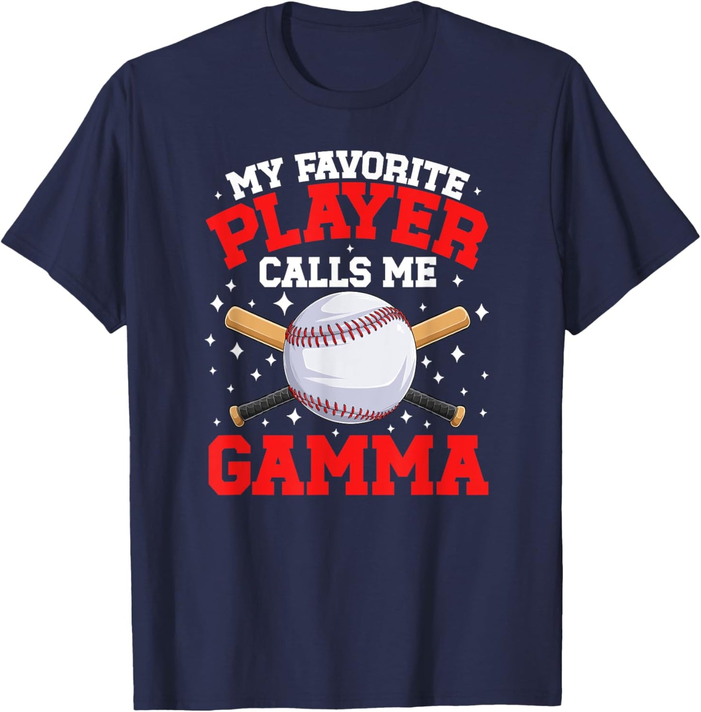 Proud Baseball Gamma Of A Baseball Player Gamma T-Shirt - T-Shirt | Navy