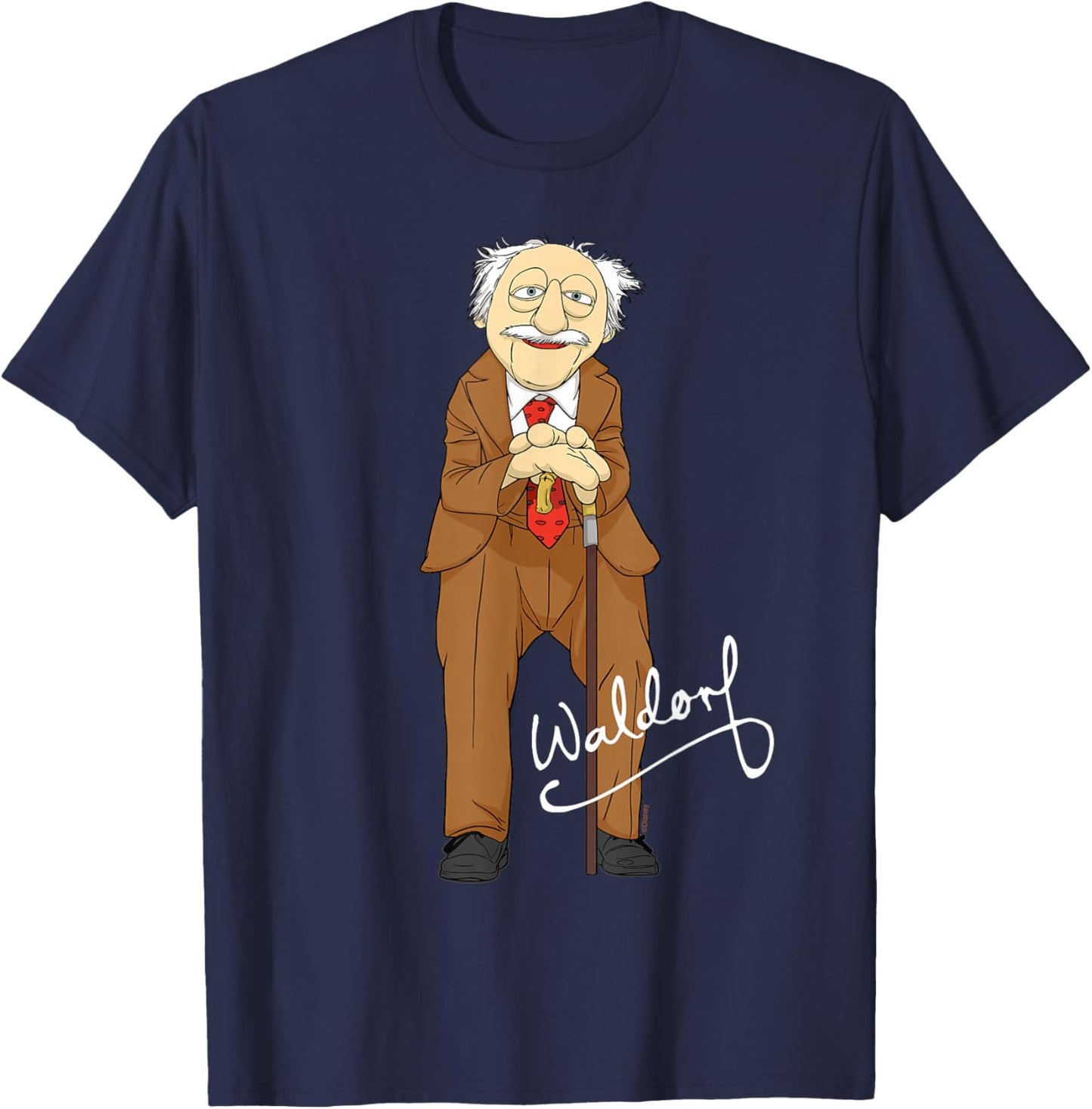 Disney The Muppets Waldorf Big Pose T-Shirt - T-Shirt | Navy