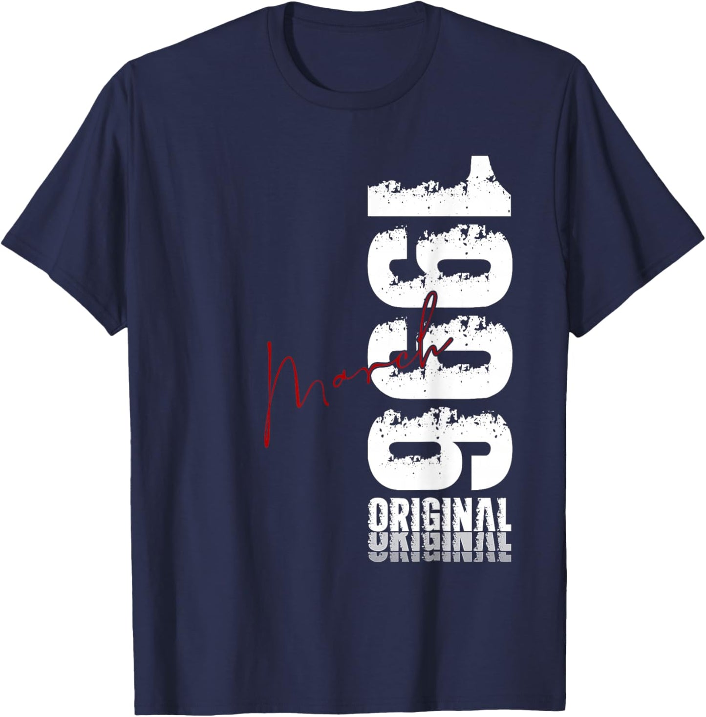30 Ans Anniversaire Homme Cadeau Mars 1996 Vintage T-Shirt - T-Shirt | Navy