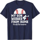 Funny Baseball Catcher Mom Of A Baseball Catcher Mother T-Shirt - T-Shirt | Navy
