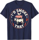 Funny BBQ Art Women Grilling Meat Smoking Barbecue T-Shirt - T-Shirt | Navy