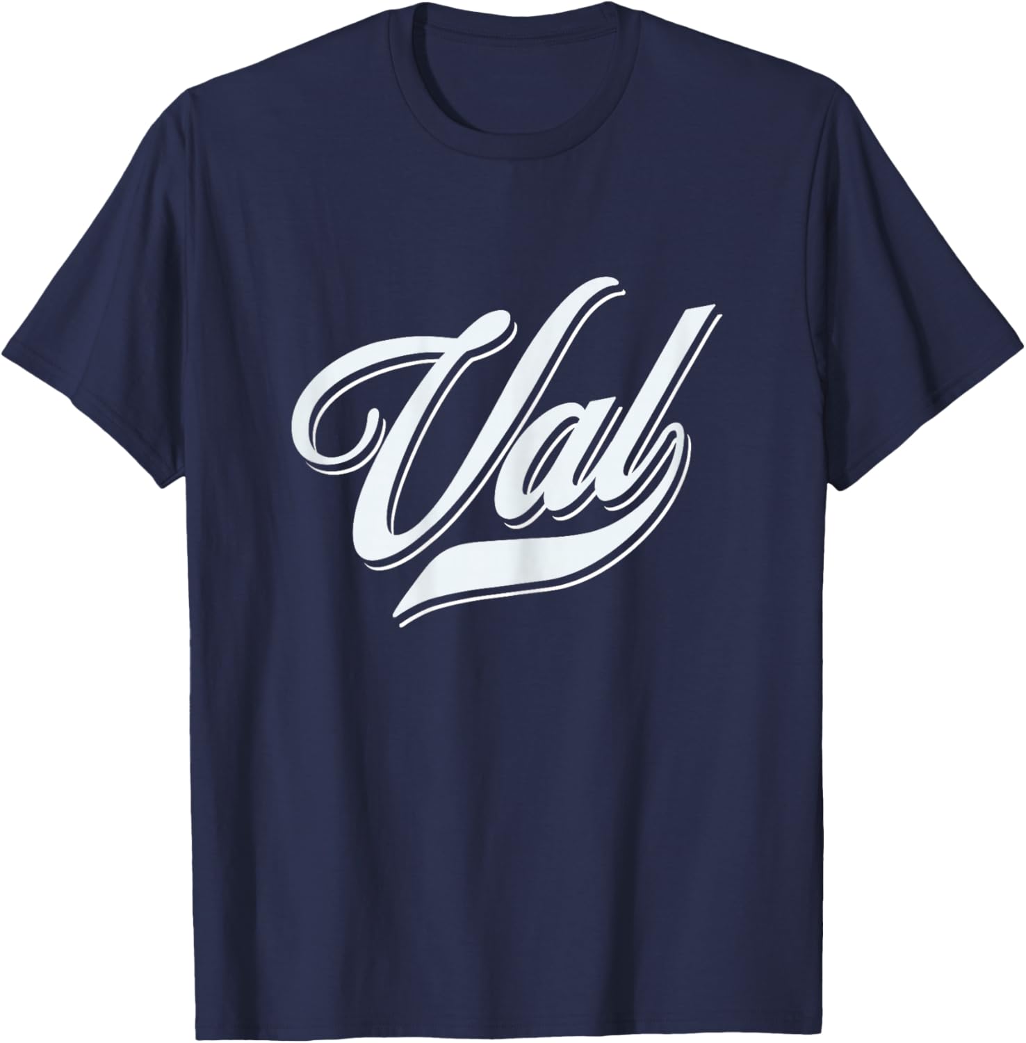 Woman Girls Funny Gift Humour Name for Val T-Shirt - T-Shirt | Navy