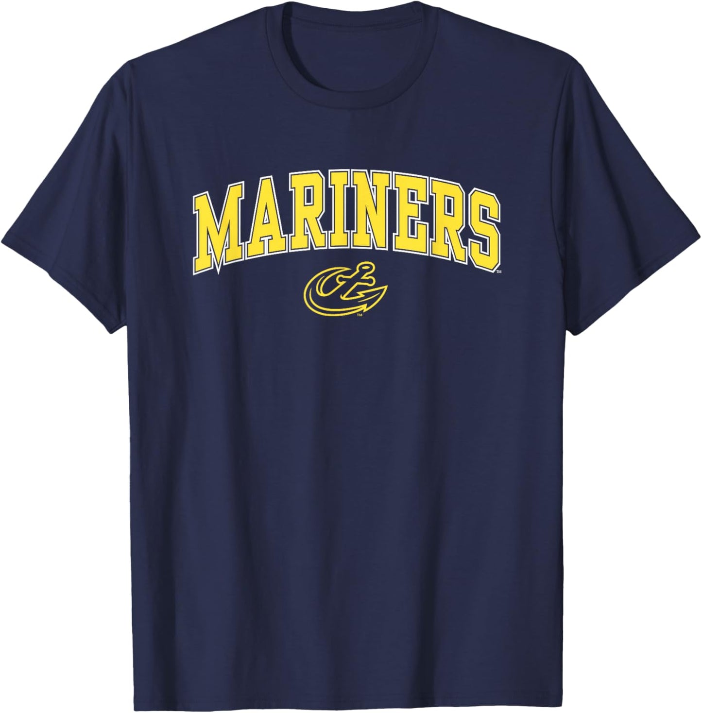 Maine Maritime Mariners Arch Over Blue Officially Licensed T-Shirt - T-Shirt | Navy