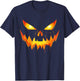 Scary Pumpkin Jack O Lantern Face Halloween Men Boys Kids T-Shirt - T-Shirt | Navy