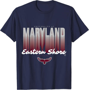The Yard Essentials - Maryland Eastern Shore - UMES Fade T-Shirt - T-Shirt | Navy