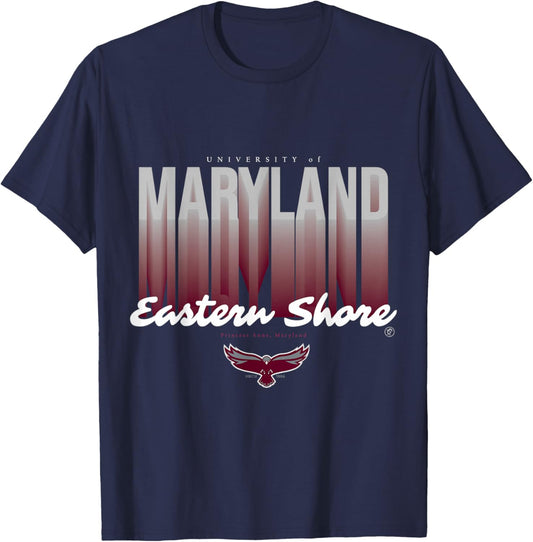 The Yard Essentials - Maryland Eastern Shore - UMES Fade T-Shirt - T-Shirt | Navy