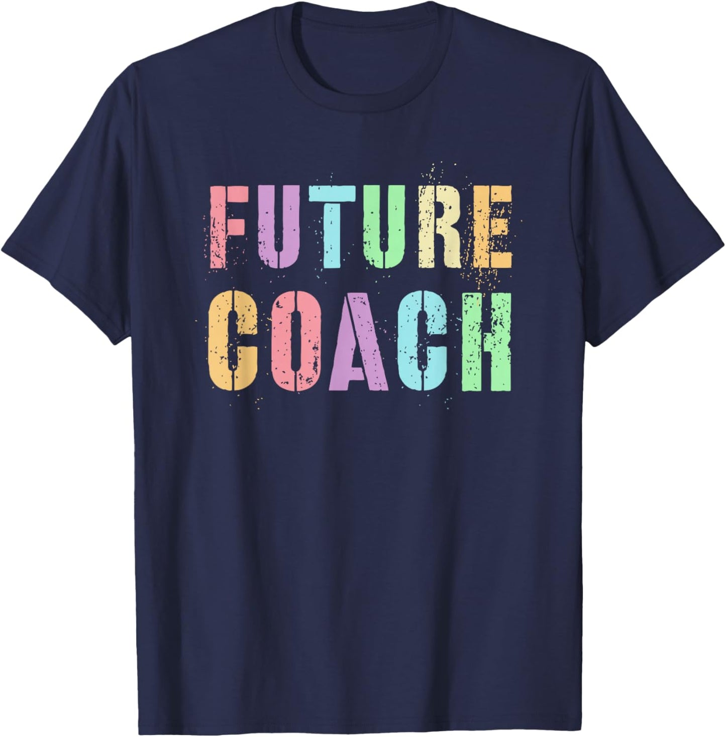 Tiny FUTURE COACH In Training Sports Wellness Trainer Girl T-Shirt - T-Shirt | Navy
