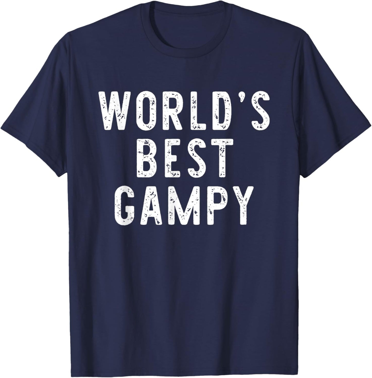 World's Best Gampy Funny Family T-Shirt - T-Shirt | Navy