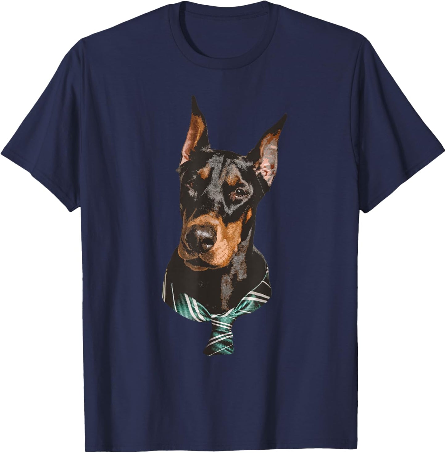 Funny Doberman Design Women Kids Dog Doberman Lovers T-Shirt - T-Shirt | Navy