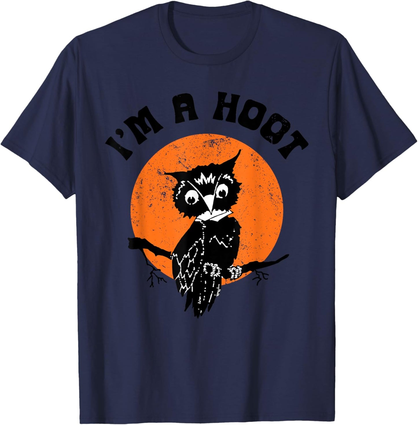 Funny Halloween I'm a hoot , Women T-Shirt - T-Shirt | Navy