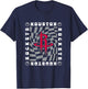 NBA Houston Rockets Retro Checkerboard Wave T-Shirt - T-Shirt | Navy
