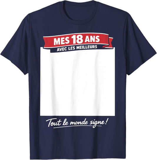 18th Birthday Boy Girl 18 Years 2008 Funny Gift T-Shirt - T-Shirt | Navy