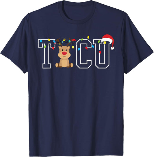 TICU Trauma Intensive Care Nurse Christmas Reindeer Costume T-Shirt - T-Shirt | Navy