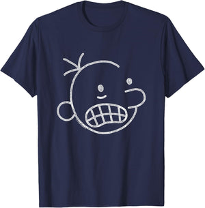 Kids DOAWK Large Face Outline Book Series T-Shirt - T-Shirt | Navy