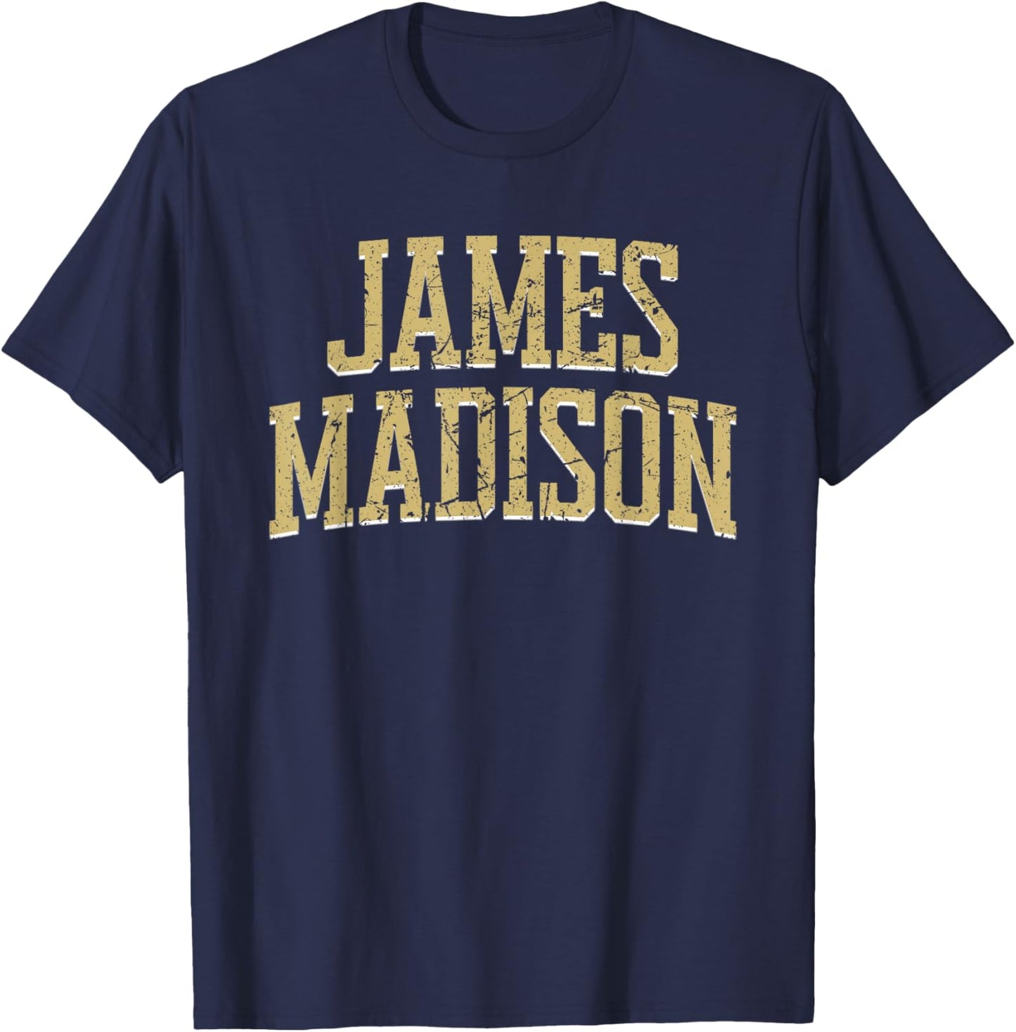 James Madison - Throwback Design - Vintage Worn Classic T-Shirt - T-Shirt | Navy
