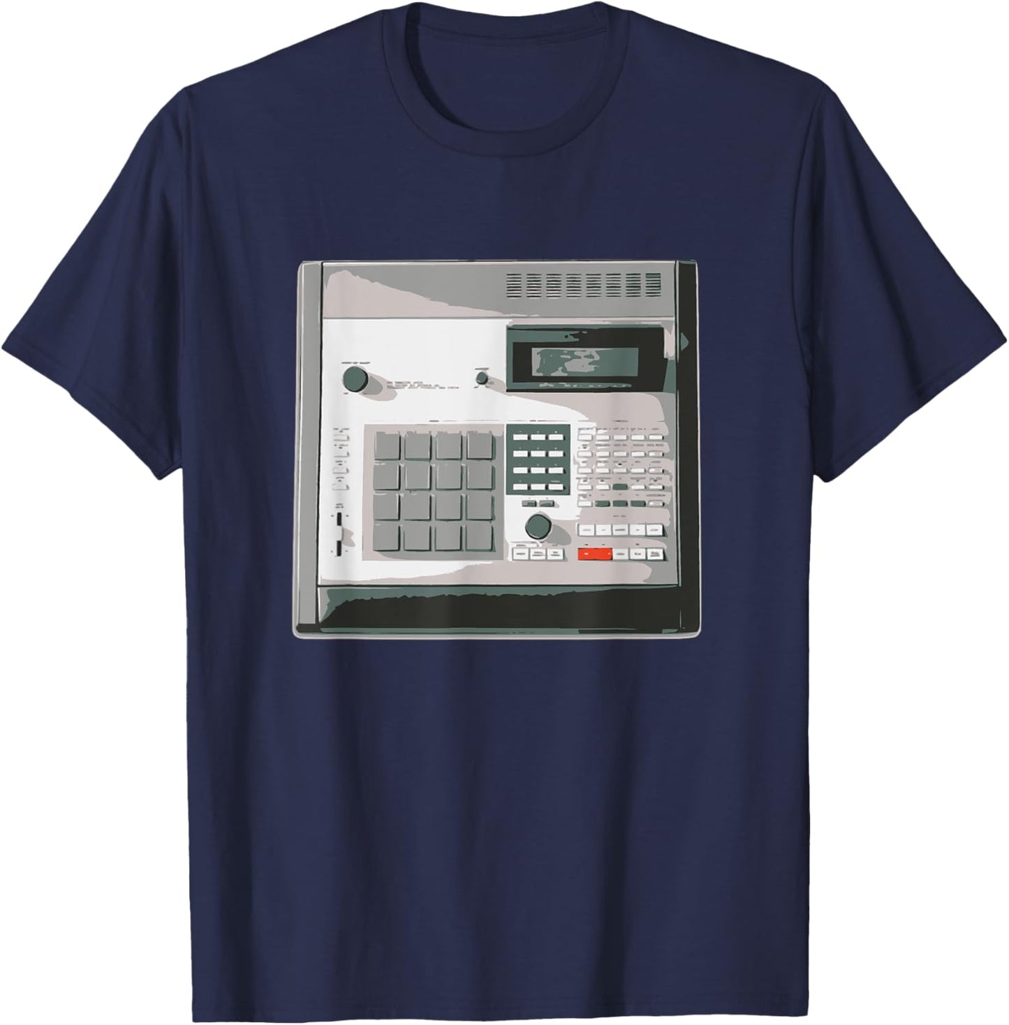 Retro Music Producer Hip Hop MPC T-Shirt - T-Shirt | Navy