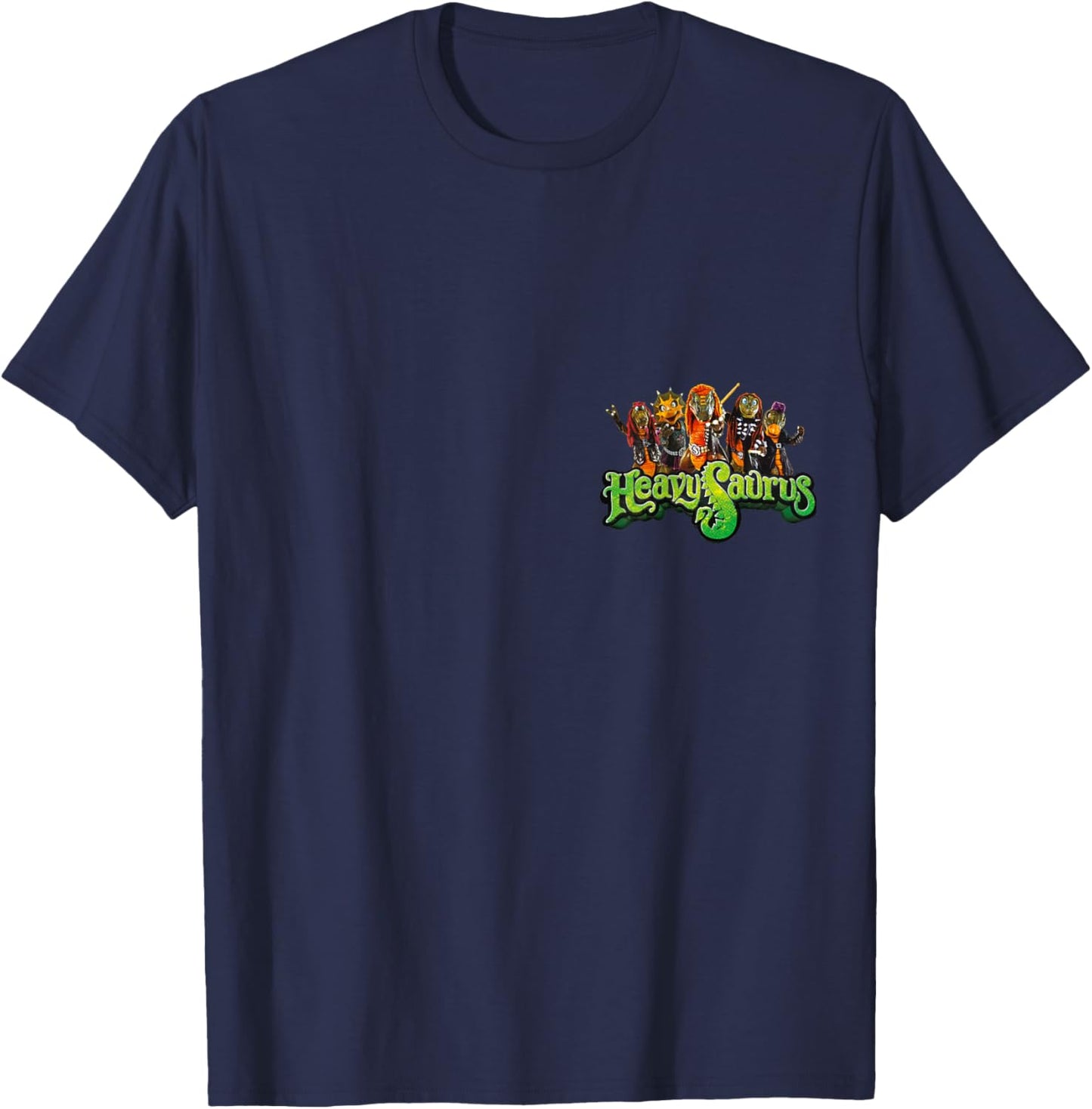 Heavysaurus Metal Merch T-Shirt - T-Shirt | Navy