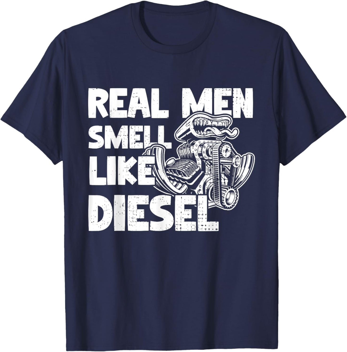 Awesome Diesel Gifts Like A Regular Mechanic Apparel T-Shirt - T-Shirt | Navy