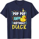 Pop Pop of The Birthday Duck Boy Rubber Duck Bday Family T-Shirt - T-Shirt | Navy