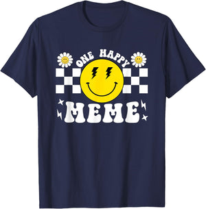 One Happy Dude Meme 1st Birthday Family Matching T-Shirt - T-Shirt | Navy